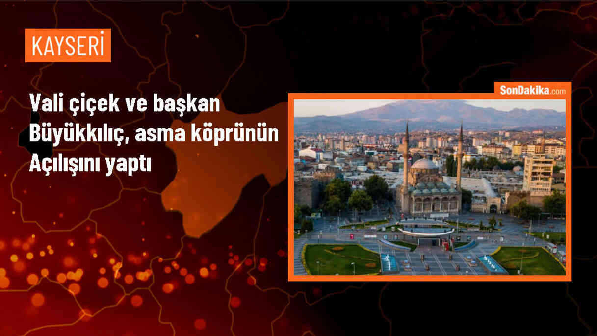 Kayseri Yahyalı\'da Göksu Şelalesi\'nin asma köprüsü yenilendi