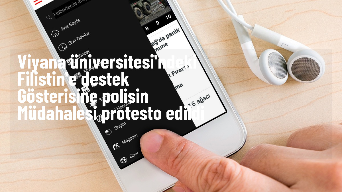 Viyana Üniversitesi\'nde Filistin\'e destek gösterisi polis müdahalesiyle sonlandırıldı