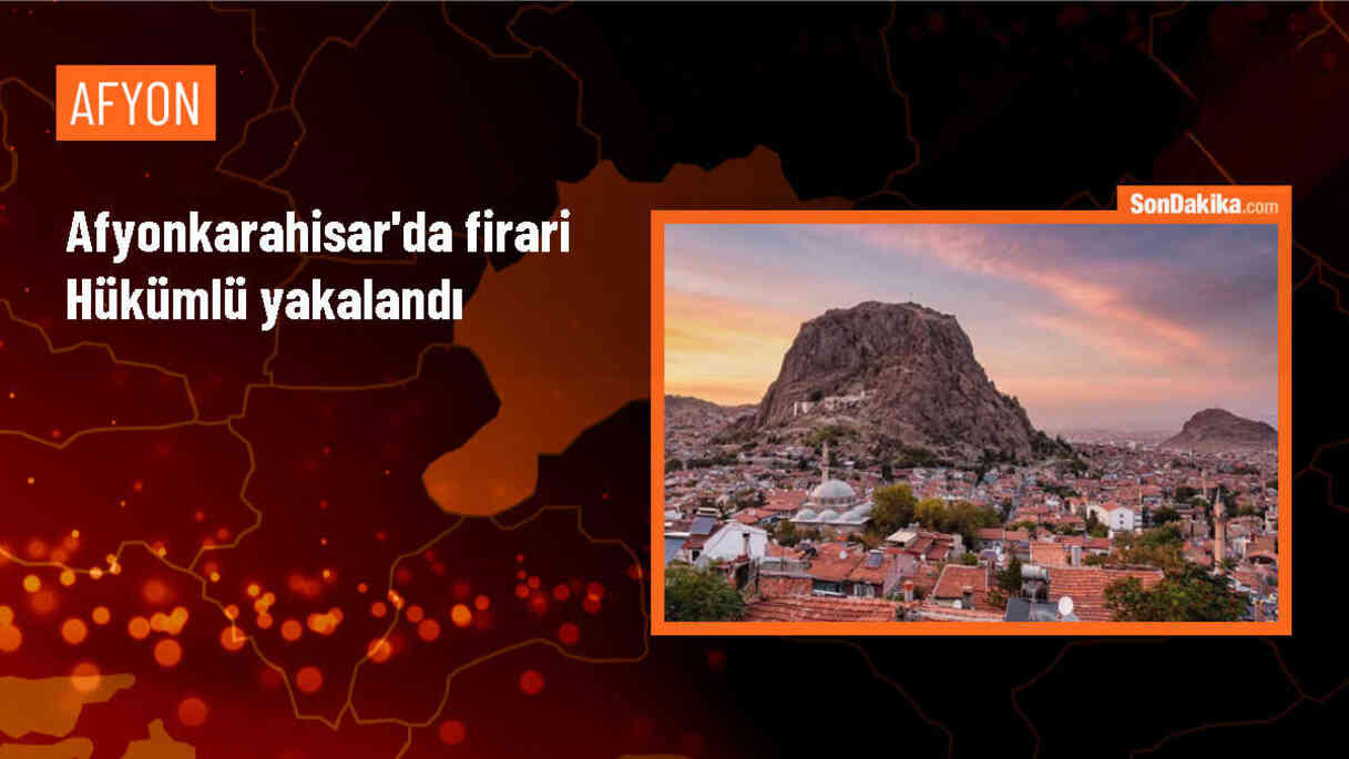 Afyonkarahisar\'ın Çobanlar ilçesinde yakalanan hükümlü, cezaevine gönderildi