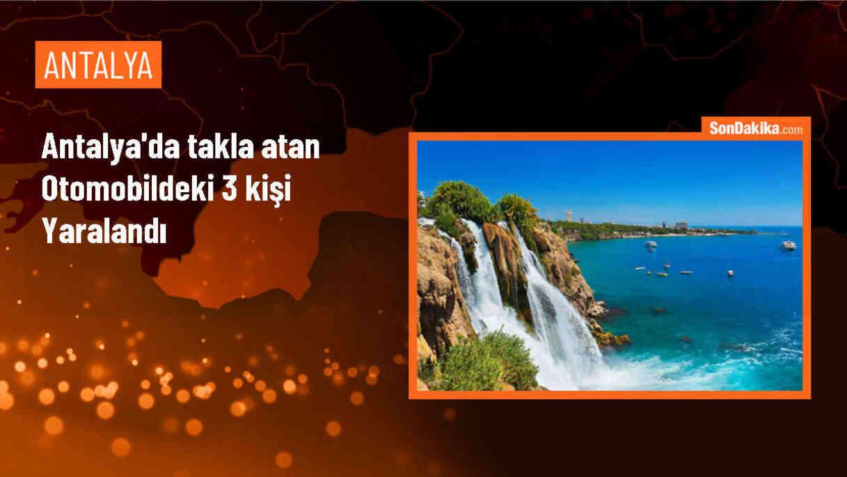 Alanya\'da otomobil takla attı: 3 kişi yaralandı