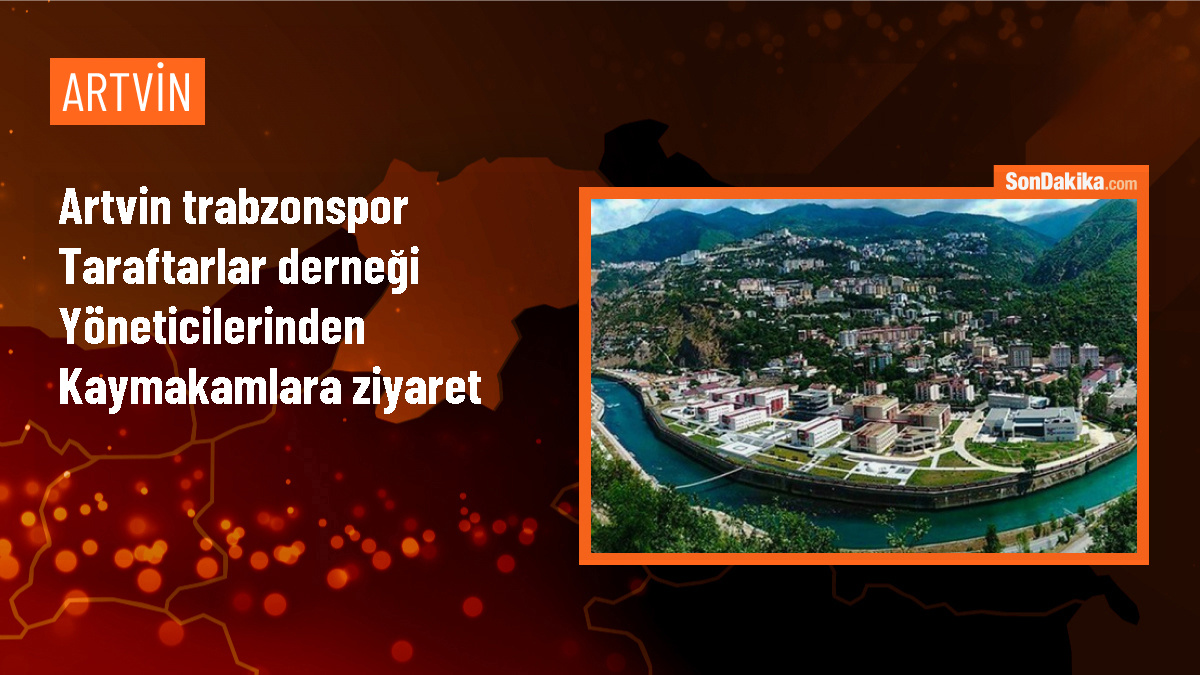 Artvin Trabzonspor Taraftarlar Derneği Yönetimi Arhavi ve Hopa Kaymakamlarını Ziyaret Etti