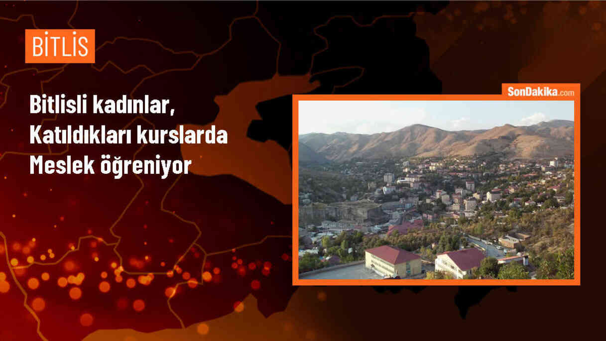 Bitlis\'te Halk Eğitimi Merkezi\'nde Kadınlar Meslek Öğreniyor