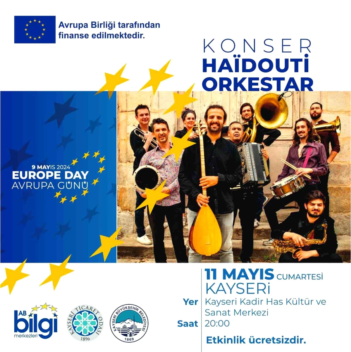 Kayseri Büyükşehir Belediyesi, Hadouti Orkestrası konserine ev sahipliği yapacak