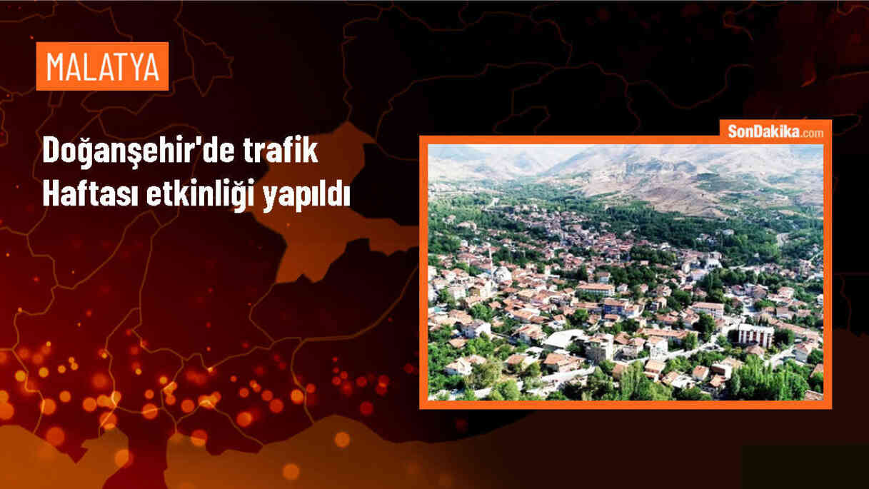 Doğanşehir ilçesinde öğrencilere trafik eğitimi verildi