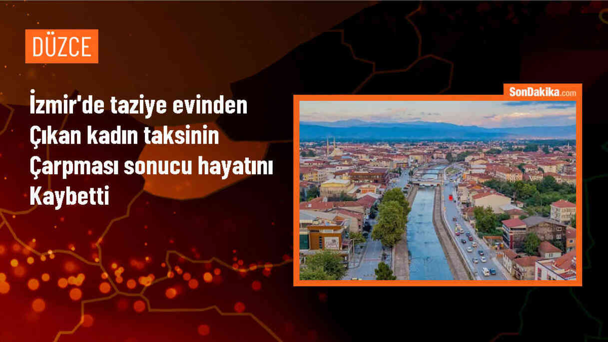 Seferihisar\'da Taziye Evinden Çıkan Kadın Taksinin Çarpması Sonucu Hayatını Kaybetti