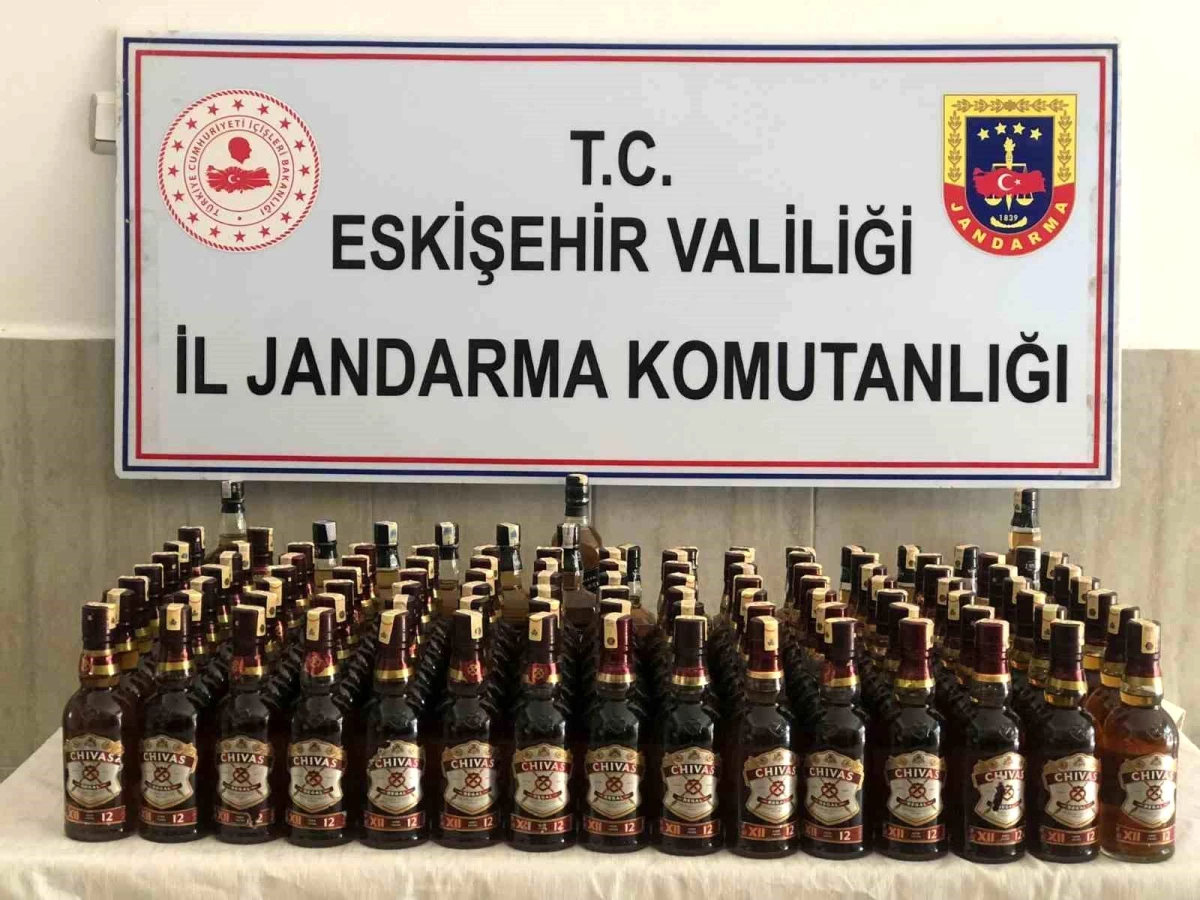 Eskişehir\'de 156 Şişe Kaçak Alkol Ele Geçirildi