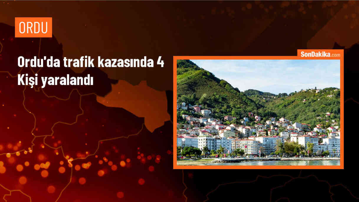 Ünye\'de trafik kazası: 4 kişi yaralandı