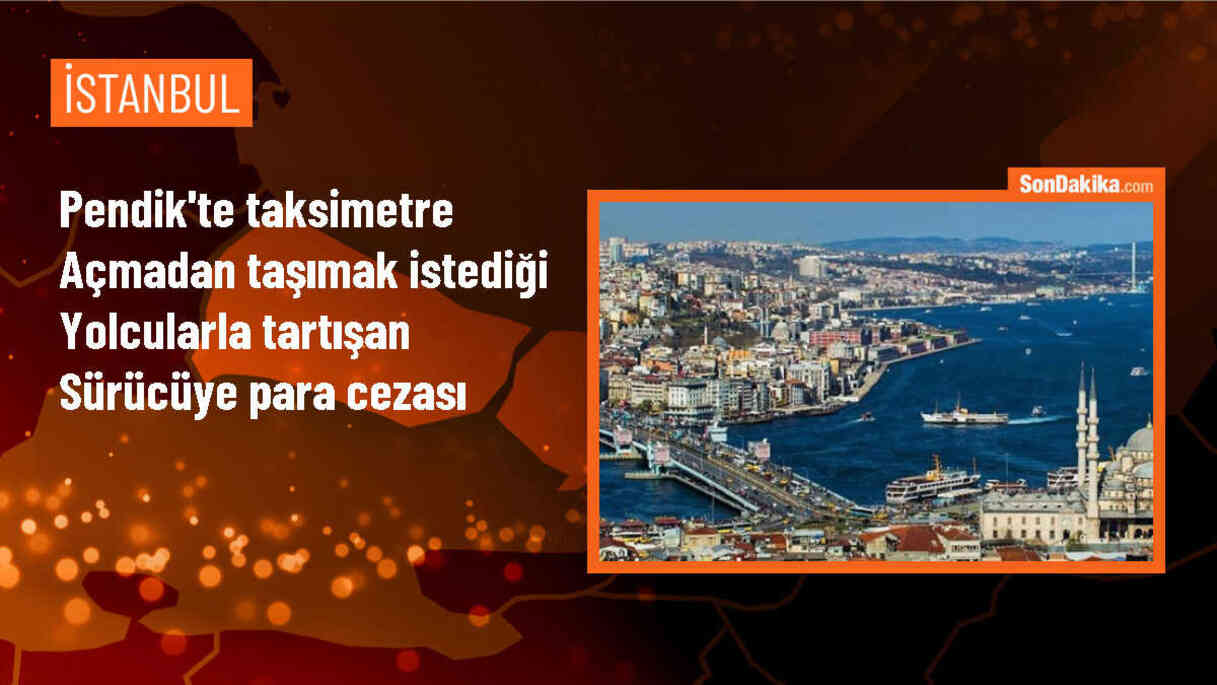Pendik\'te Taksiciye 3 Bin 135 Lira Ceza