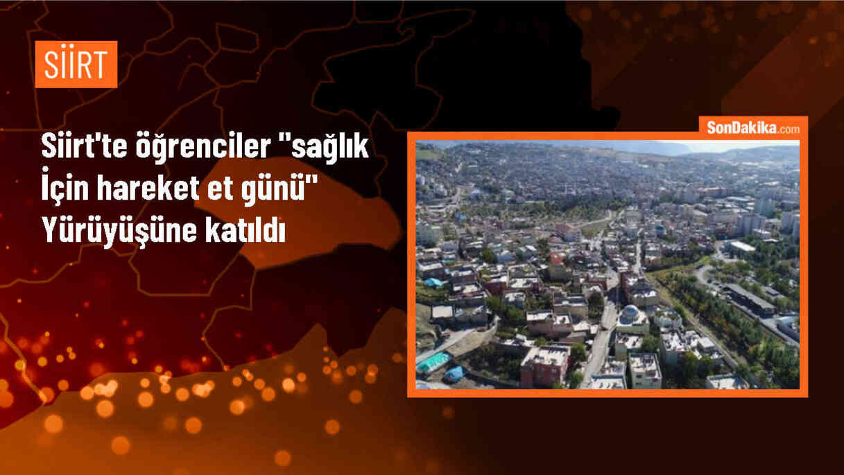 Siirt\'te Sağlık İçin Hareket Et Günü Yürüyüşü Yapıldı