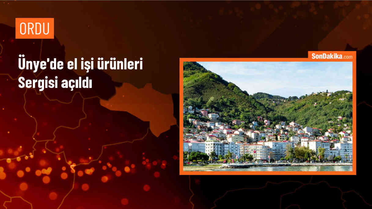 Ünye\'de mahkumlar tarafından hazırlanan el işi ürünlerinin sergisi açıldı