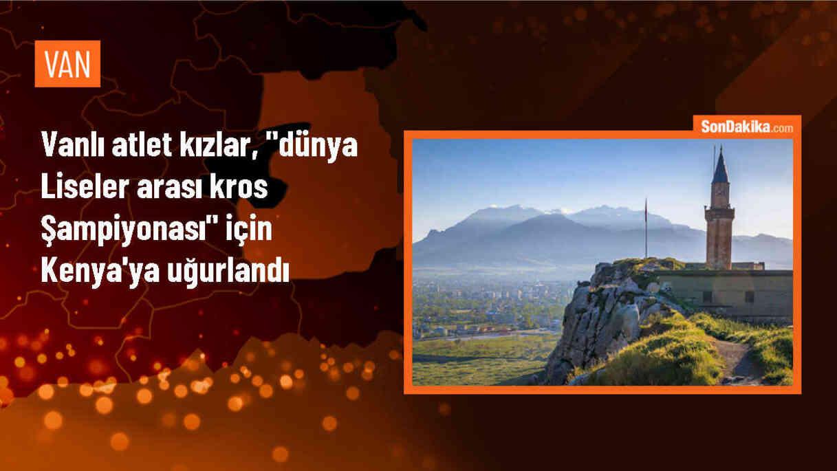 Van\'da 6 kız atlet, Dünya Liseler Arası Kros Şampiyonası için Kenya\'ya uğurlandı
