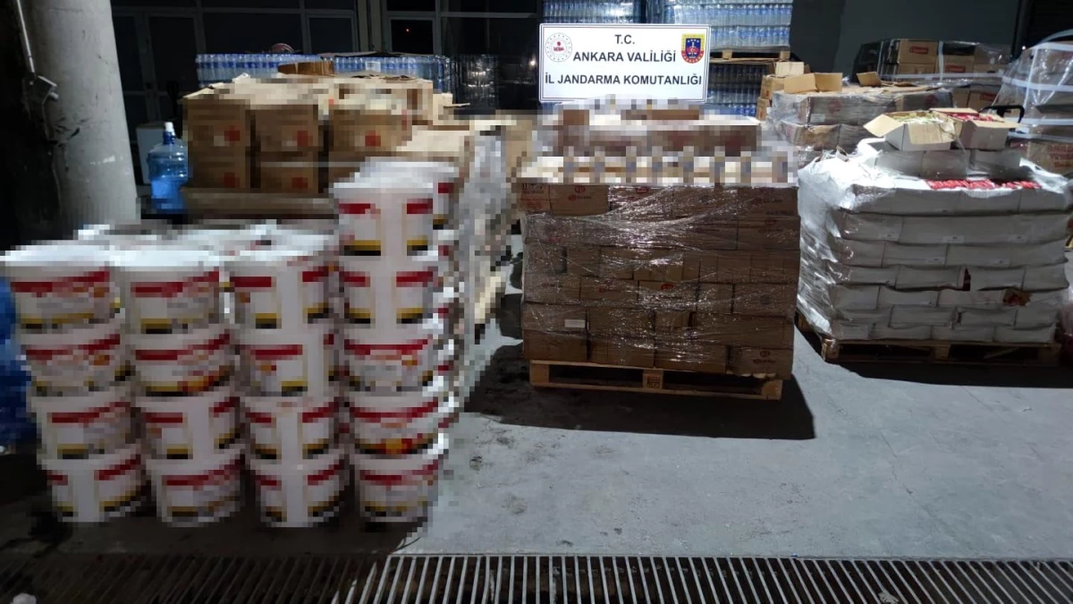 Ankara\'da Kaçak Gıda Operasyonu: 2.5 Milyon TL Değerinde Ürün Ele Geçirildi