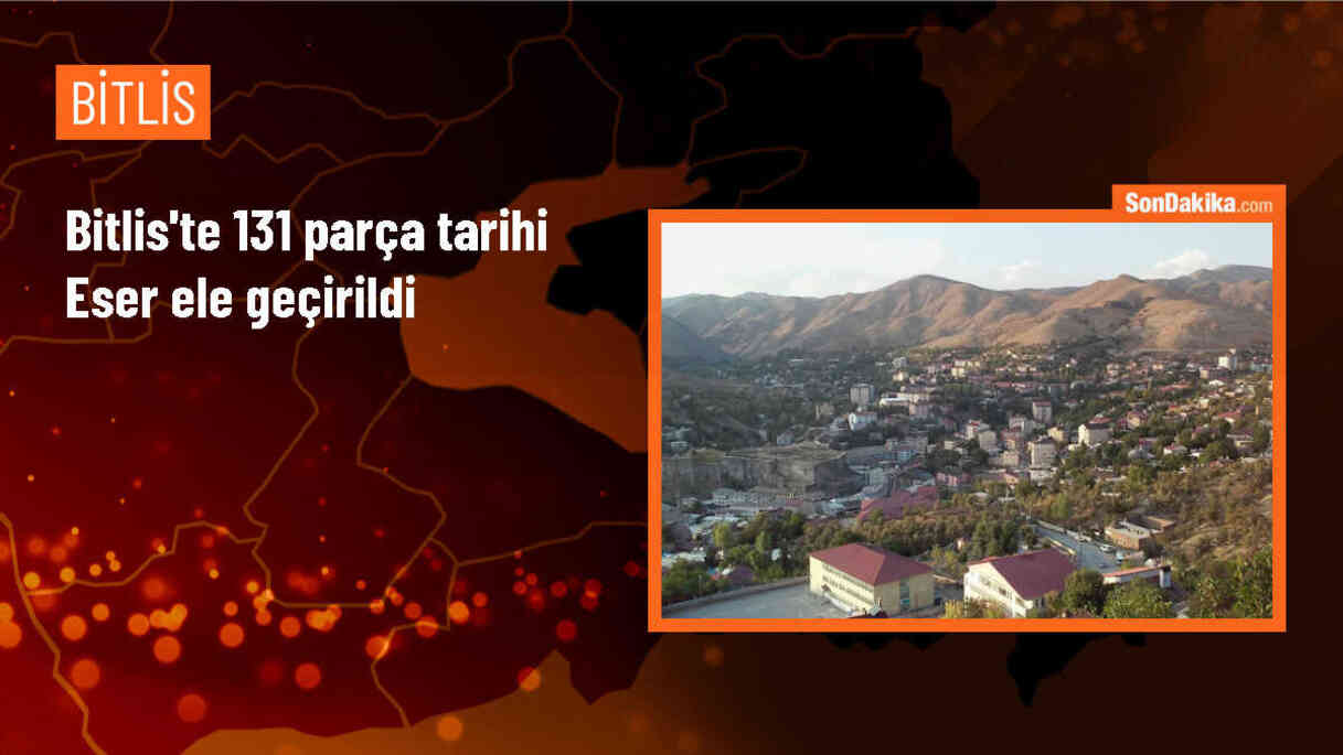 Bitlis Ahlat\'ta 131 Parça Tarihi Eser Ele Geçirildi