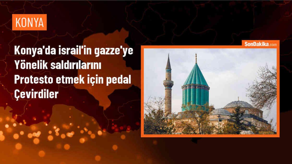 Konya\'da İHH İnsani Yardım Vakfı tarafından İsrail\'in Gazze\'ye yönelik saldırıları protesto edildi