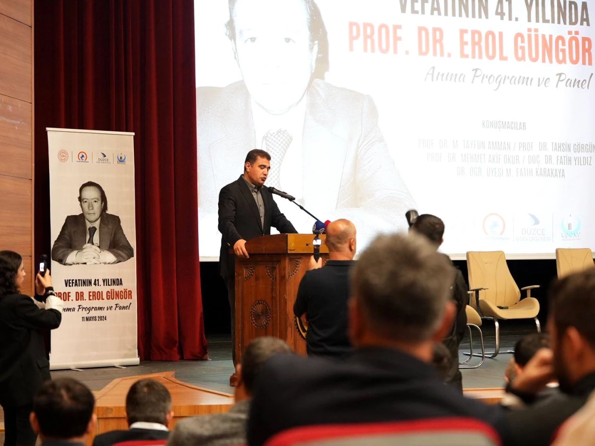 Prof. Dr. Erol Güngör\'ün vefatının 41. yılı Düzce\'de anıldı