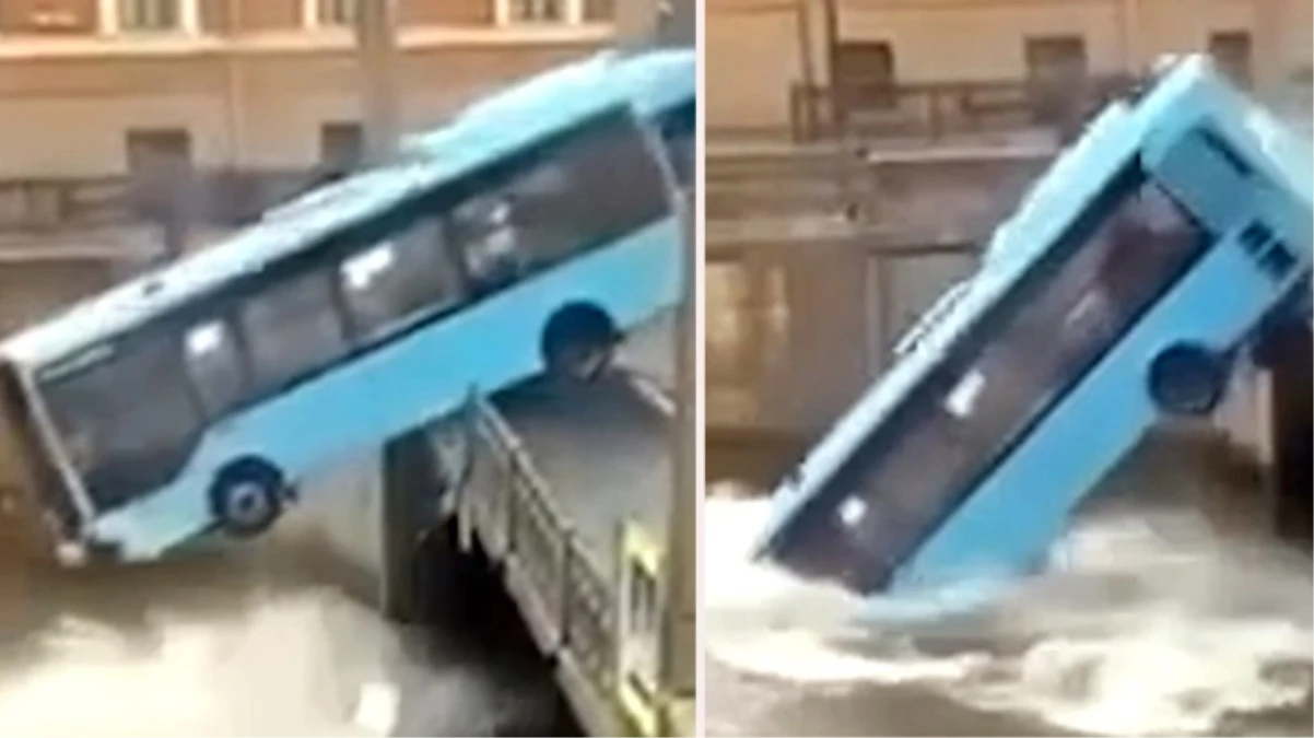 Rusya\'da yolcu otobüsü nehre uçtu: 7 kişi hayatını kaybetti