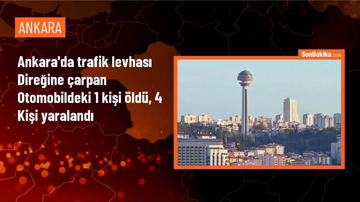 Ankara\'da trafik kazası: 1 ölü, 4 yaralı