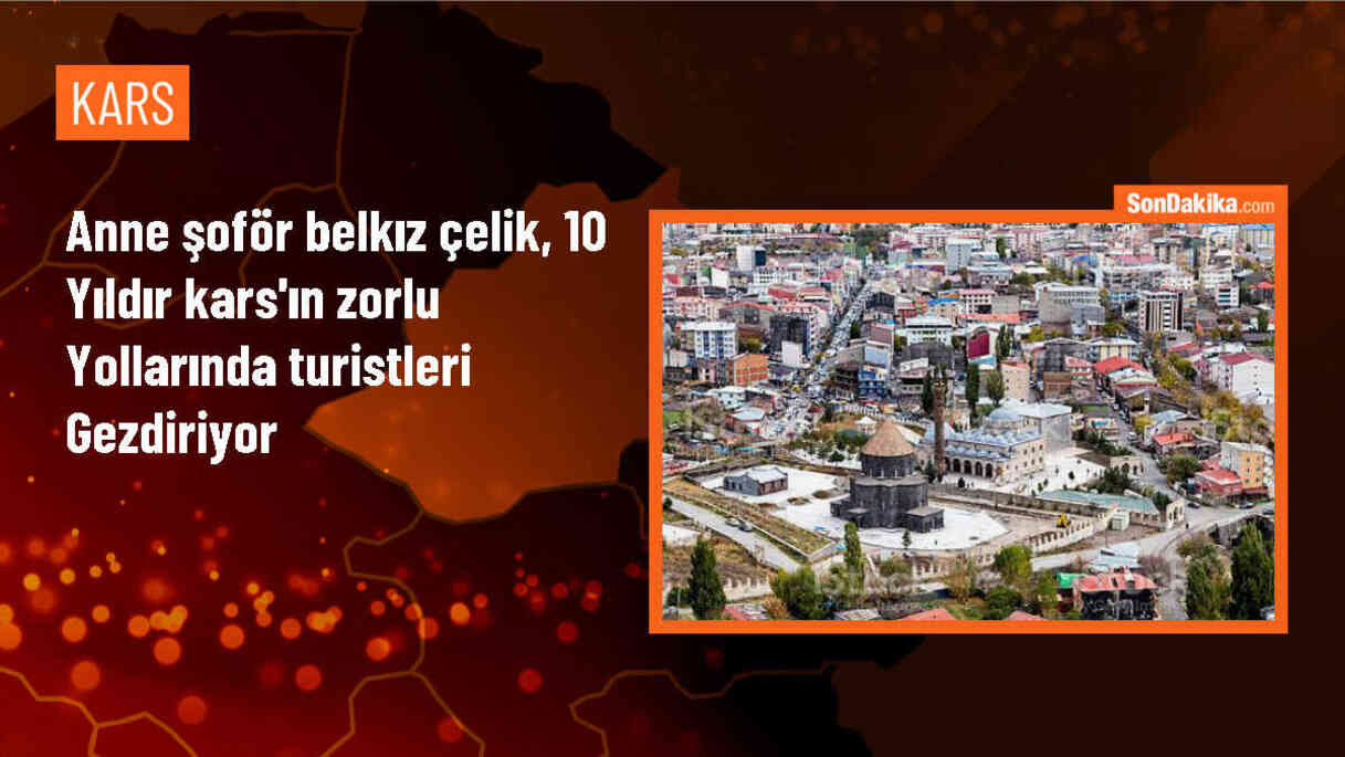 Kars\'ta tur taşımacılığı yapan annenin zorlu yolculuğu