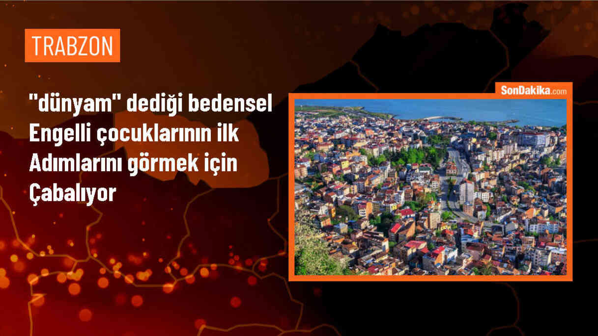 Trabzon\'da engelli çocukları için mücadele eden anne