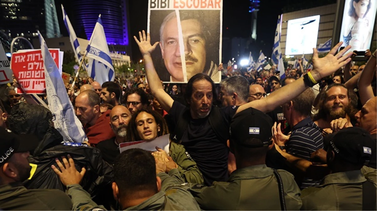 İsrail\'de sokaklar alev alev! Netanyahu\'nun yanı başına kadar giren göstericilerin iki isteği var