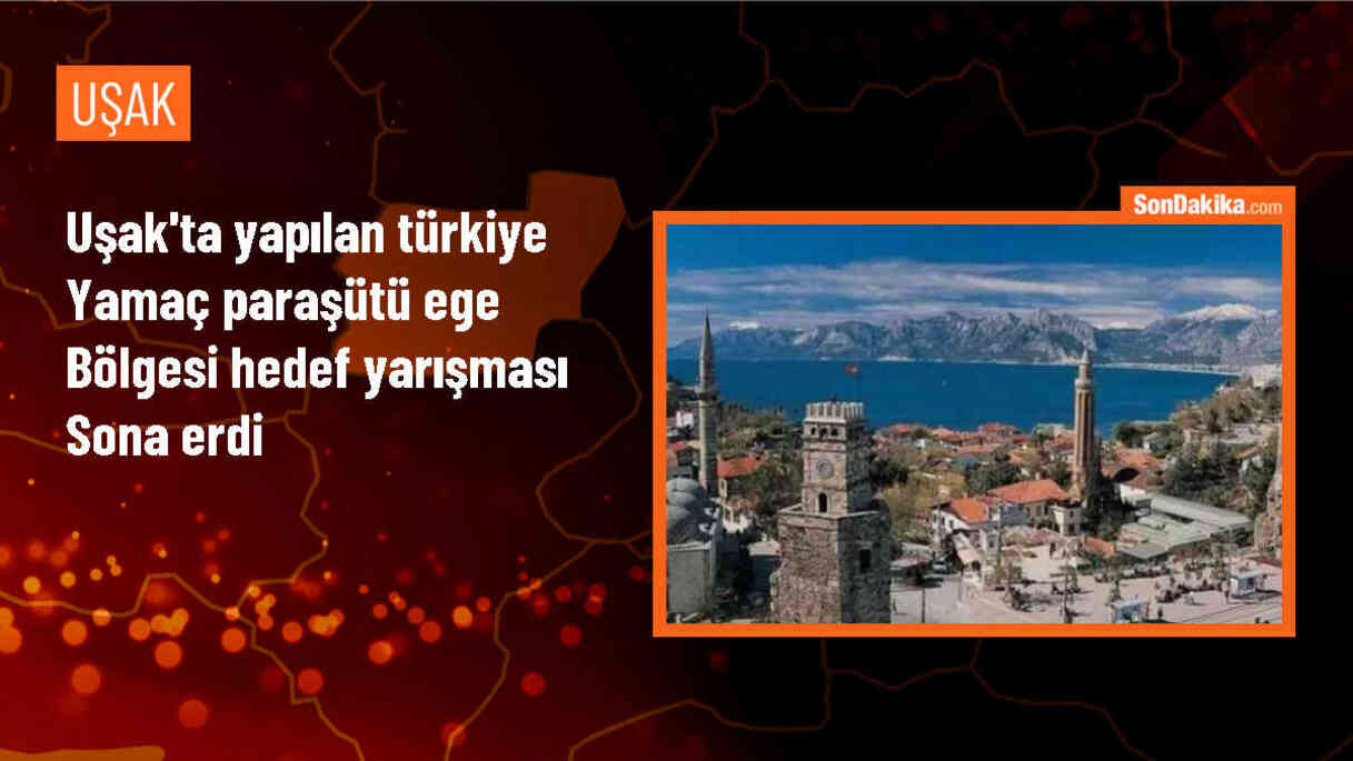 Uşak\'ta düzenlenen Yamaç Paraşütü Yarışması tamamlandı