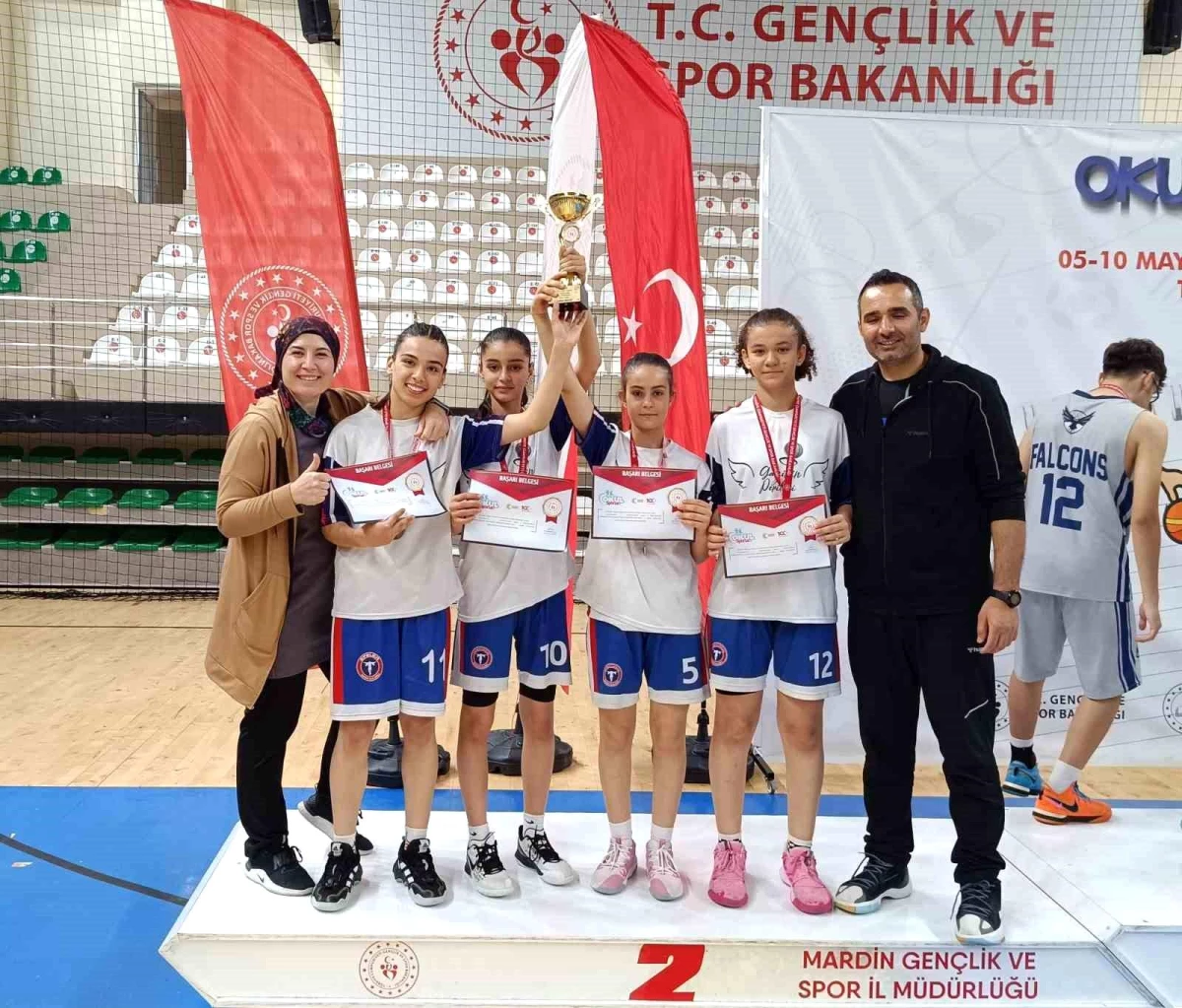 Ahmetli Gazi Ortaokulu, Okul Sporları Yıldız Kızlar 3x3 Basketbol Türkiye Şampiyonası\'nda Türkiye ikincisi oldu