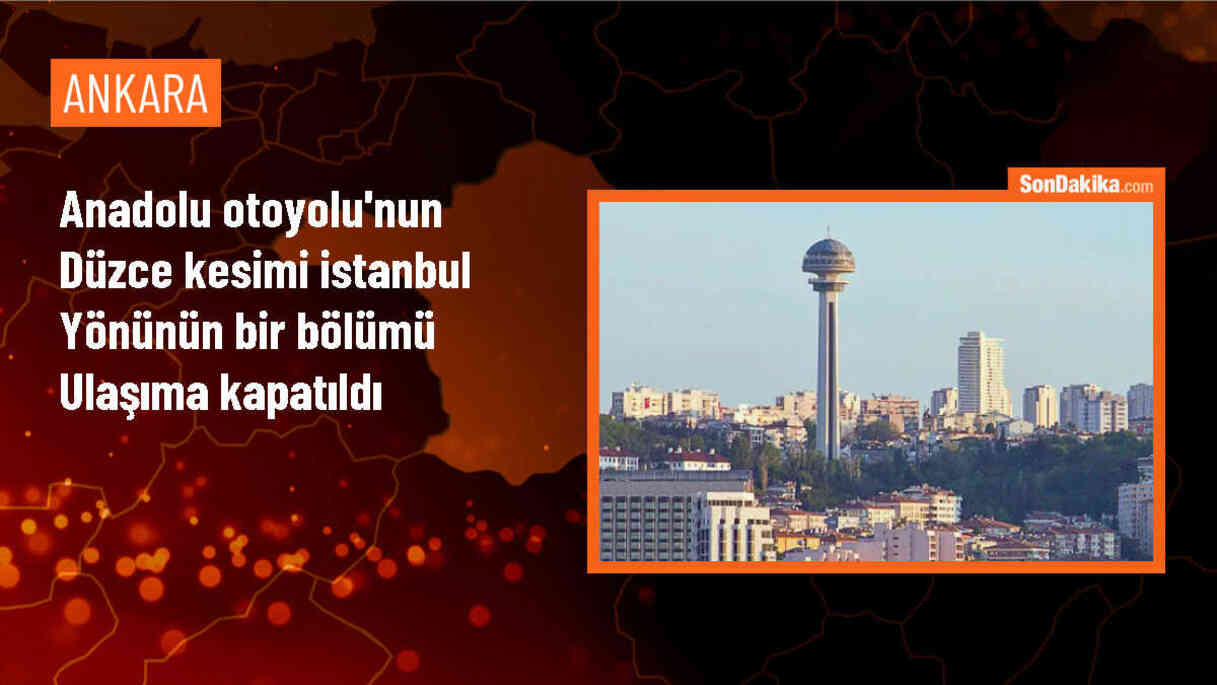 Anadolu Otoyolu\'nun Düzce kesimi ulaşıma kapatıldı
