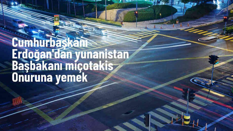 Cumhurbaşkanı Erdoğan, Yunanistan Başbakanı Miçotakis\'e resmi akşam yemeği verdi