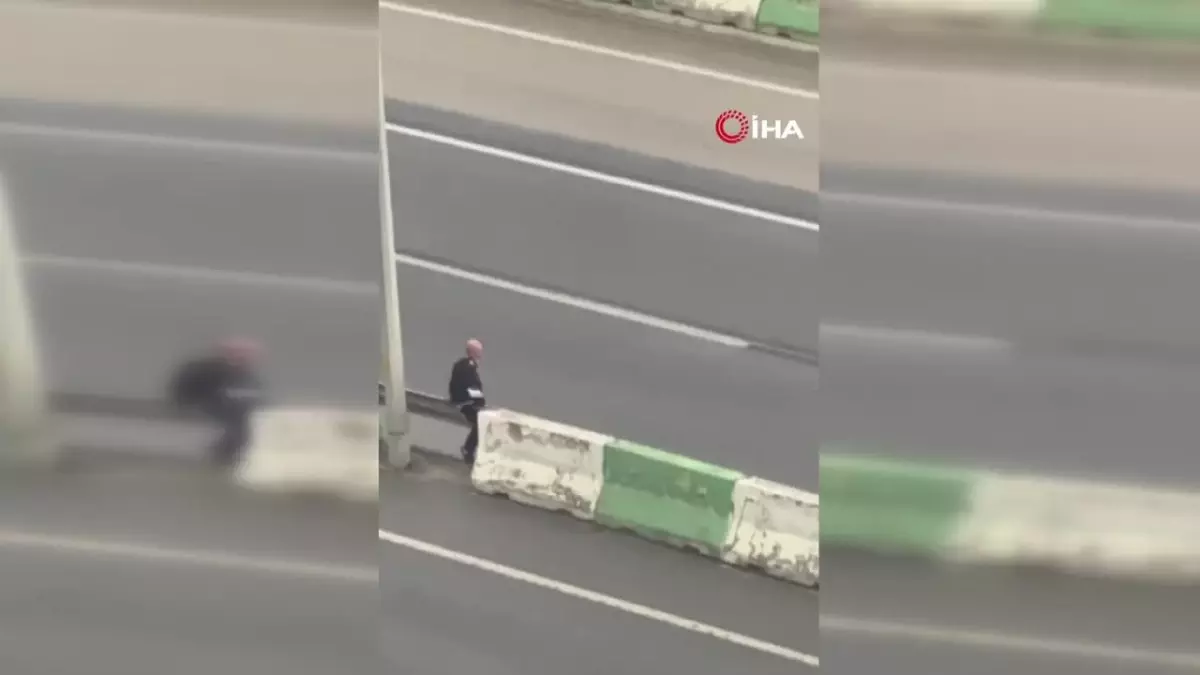 Facia teğet geçti... Mudanya yolunda alkollü yaya paniği