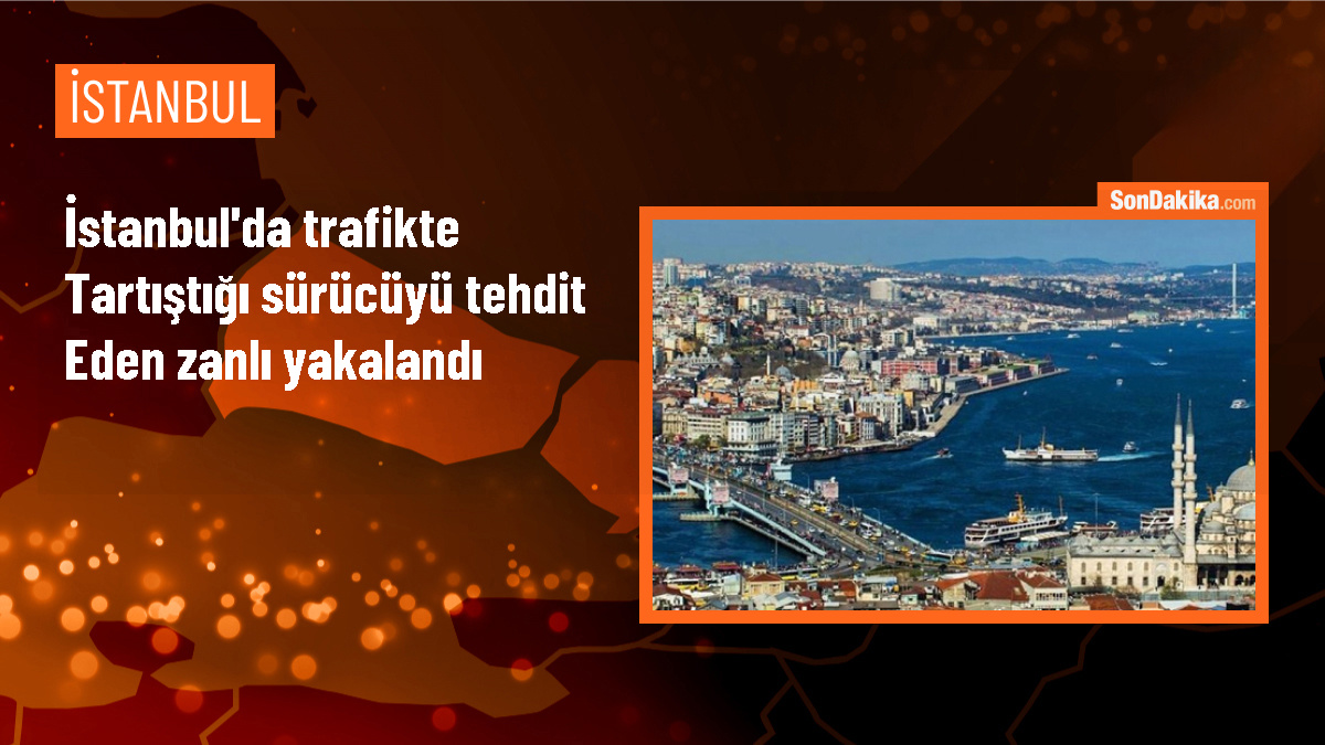 İstanbul\'da Trafikte Tartıştığı Sürücüyü Tehdit Eden Şüpheli Gözaltına Alındı
