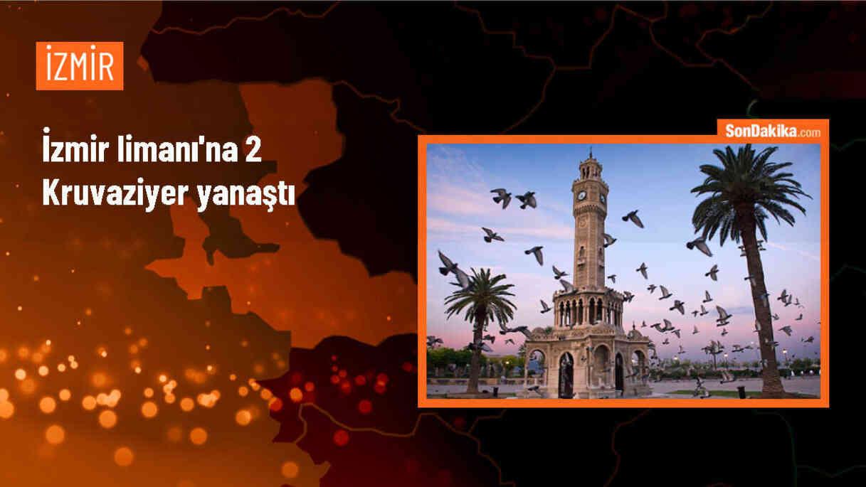 İzmir Limanı\'na MSC Cruises ve MSC Divina adlı kruvaziyerler demir attı