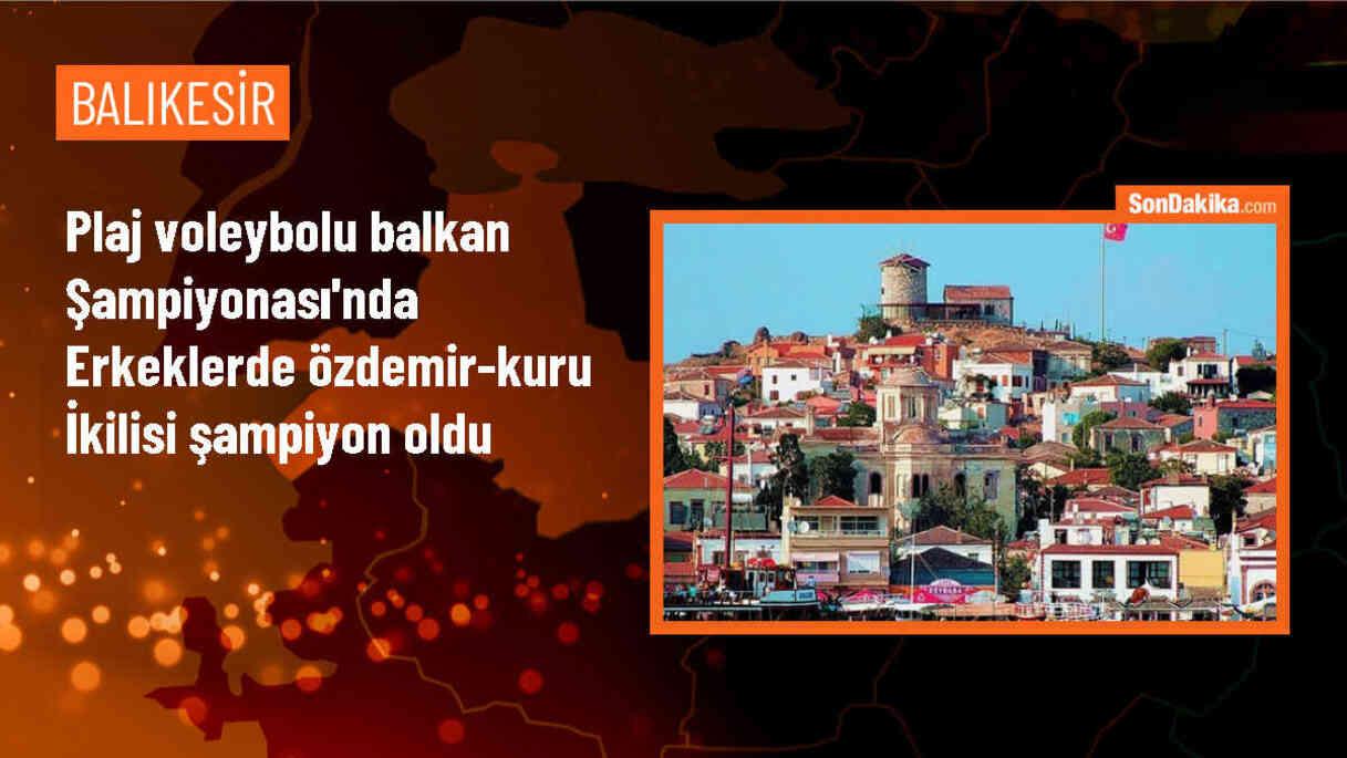 Balıkesir\'de düzenlenen BVA Plaj Voleybolu Balkan Şampiyonası\'nda erkeklerde Türk ikili şampiyon oldu