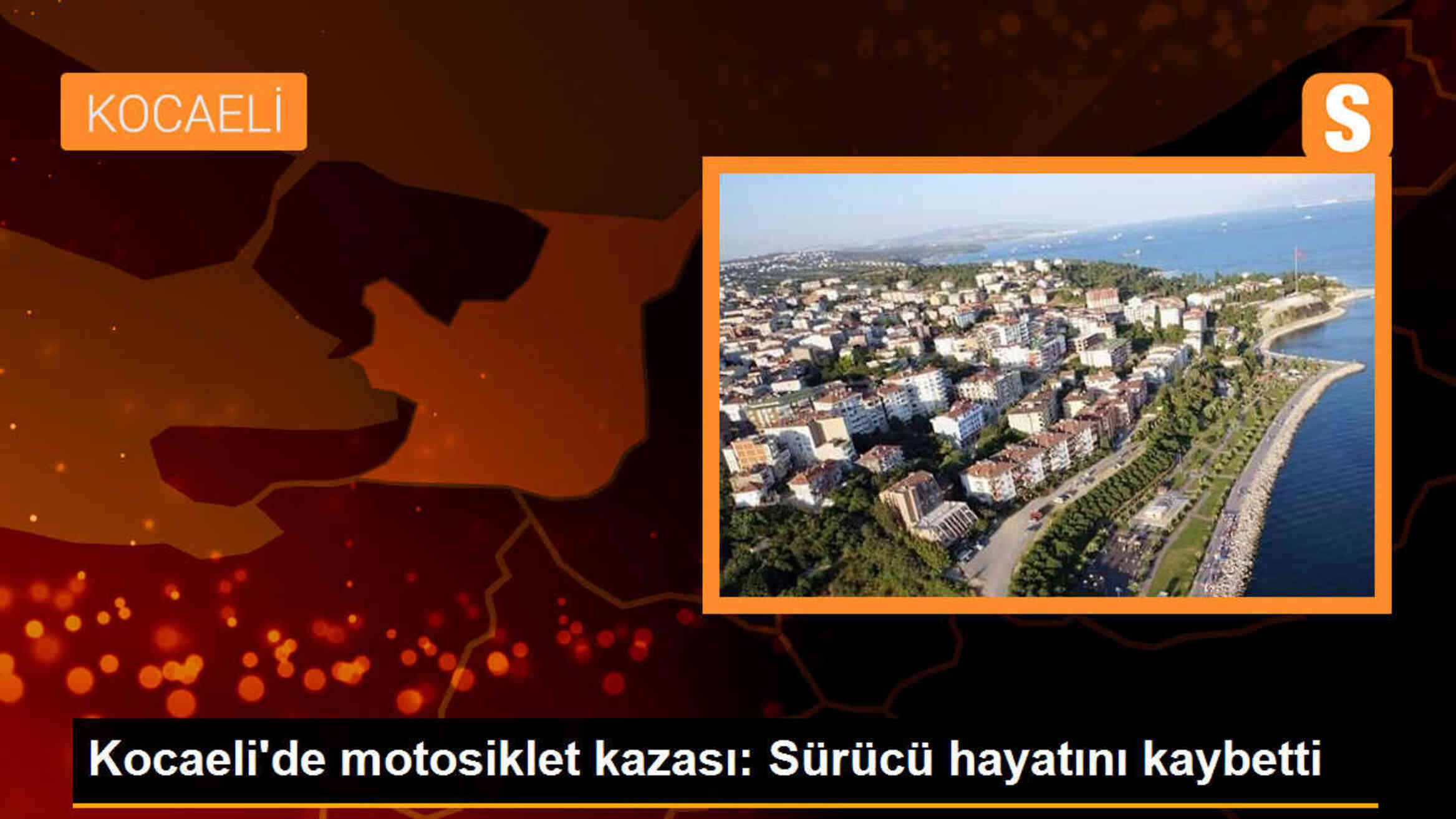 Derince\'de motosiklet kazası: Sürücü jandarma aracına çarparak hayatını kaybetti