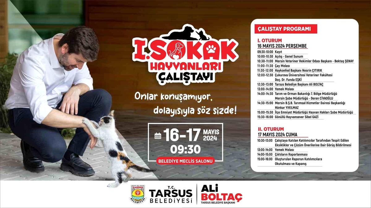 Tarsus Belediyesi Sokak Hayvanları Çalıştayı Düzenliyor