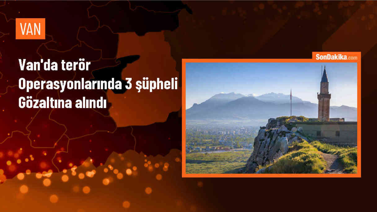 Van\'da terör operasyonunda 3 şüpheli gözaltına alındı