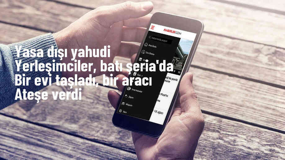 Yahudi yerleşimciler Filistinli evini taşladı ve aracı ateşe verdi
