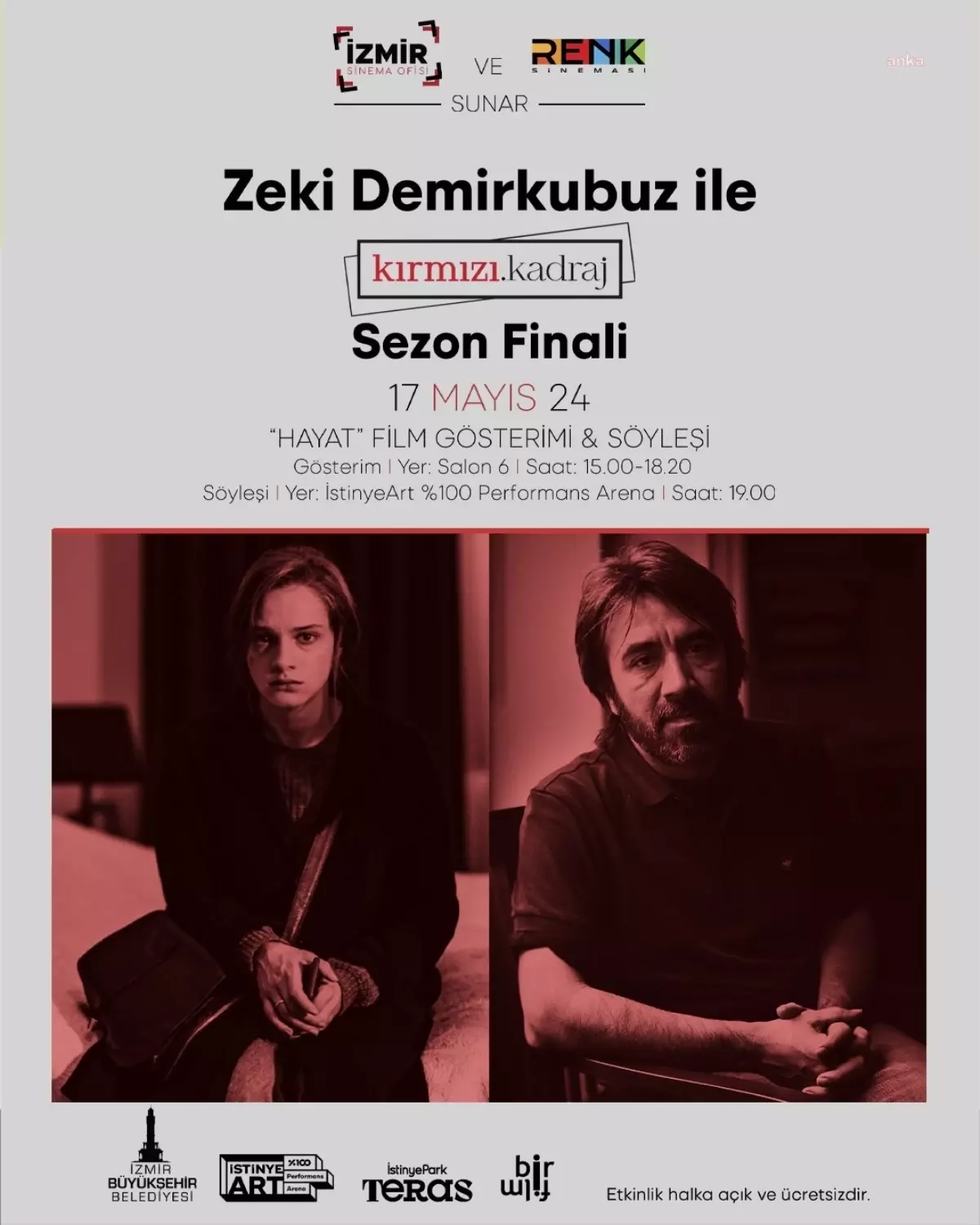 Zeki Demirkubuz, İzmir\'de Kırmızı Kadraj etkinliğinde