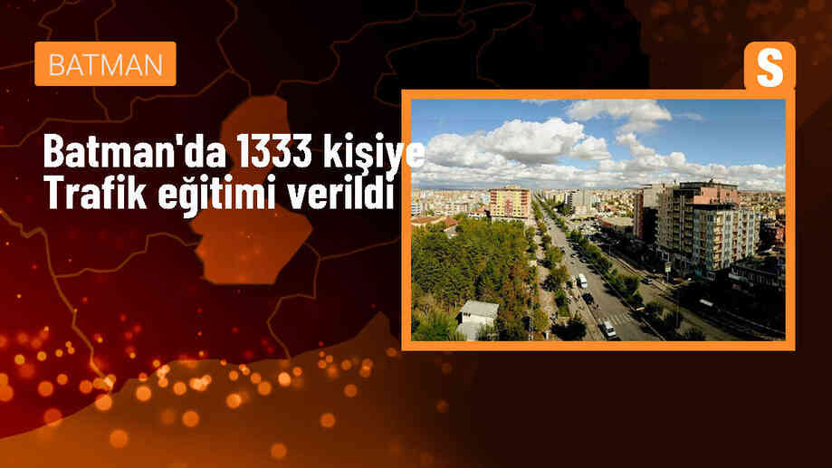 Batman\'da 1333 Kişiye Temel Trafik Eğitimi Verildi