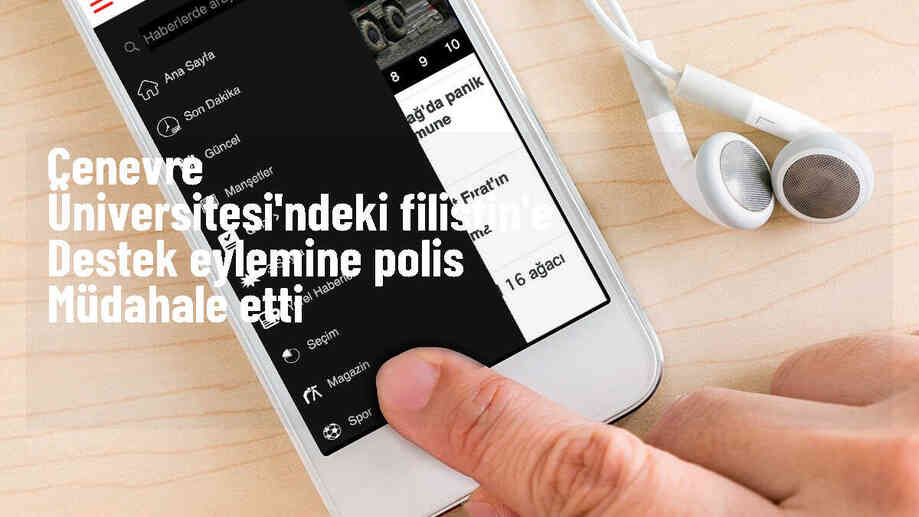 Cenevre Üniversitesi\'nde Filistin\'e destek eylemine polis müdahalesi