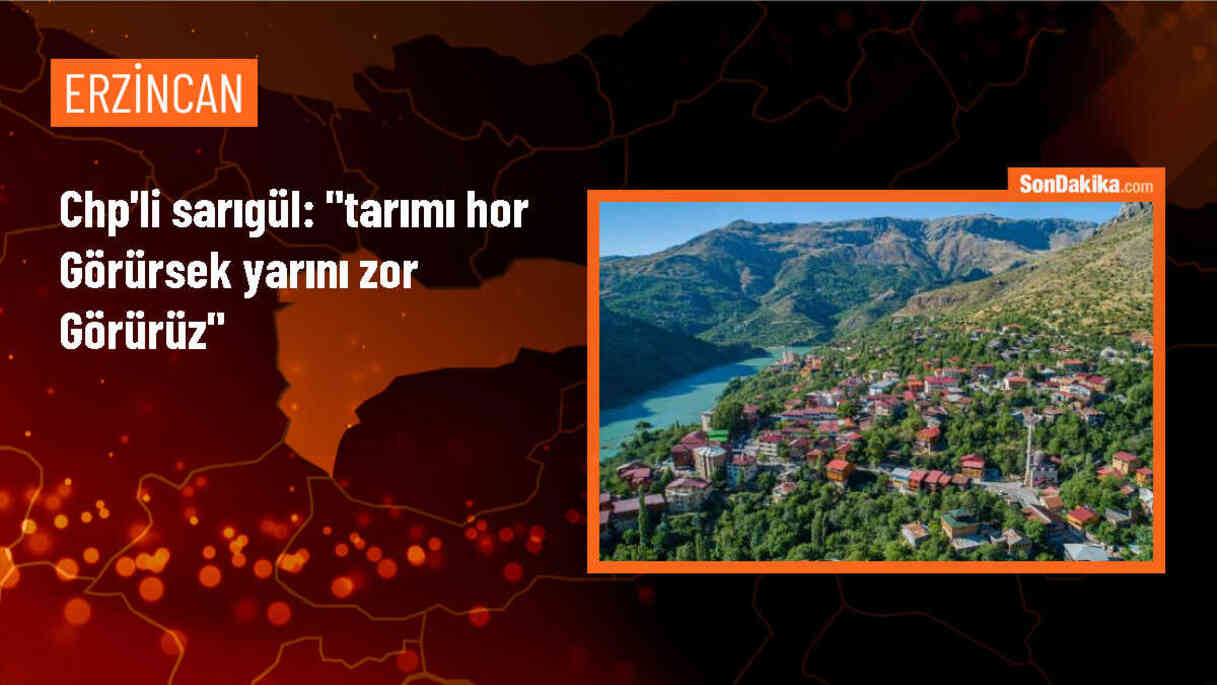 CHP Milletvekili Mustafa Sarıgül: Tarımı hor görürsek yarını zor görürüz