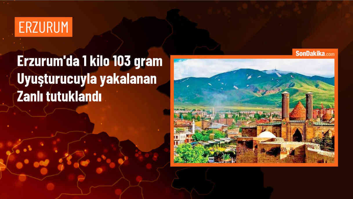 Erzurum\'da 1 kilo 103 gram sentetik uyuşturucuyla yakalanan zanlı tutuklandı