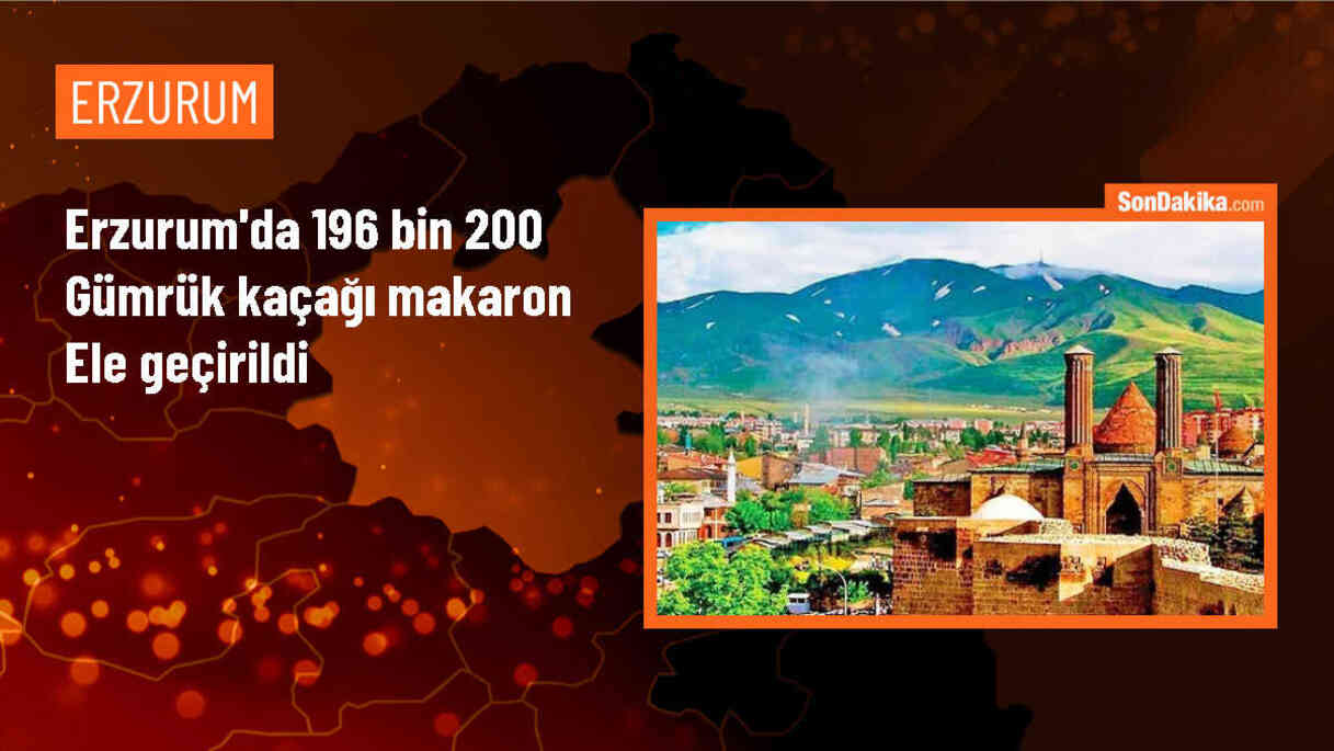 Erzurum\'da Kaçakçılık Operasyonunda Binlerce Makaron ve Sigara Ele Geçirildi