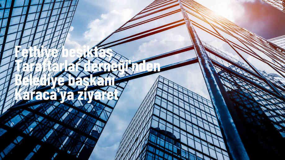 Fethiye Beşiktaş Taraftarlar Derneği Başkanı ve Yönetim Kurulu Üyeleri Fethiye Belediye Başkanı\'nı Ziyaret Etti