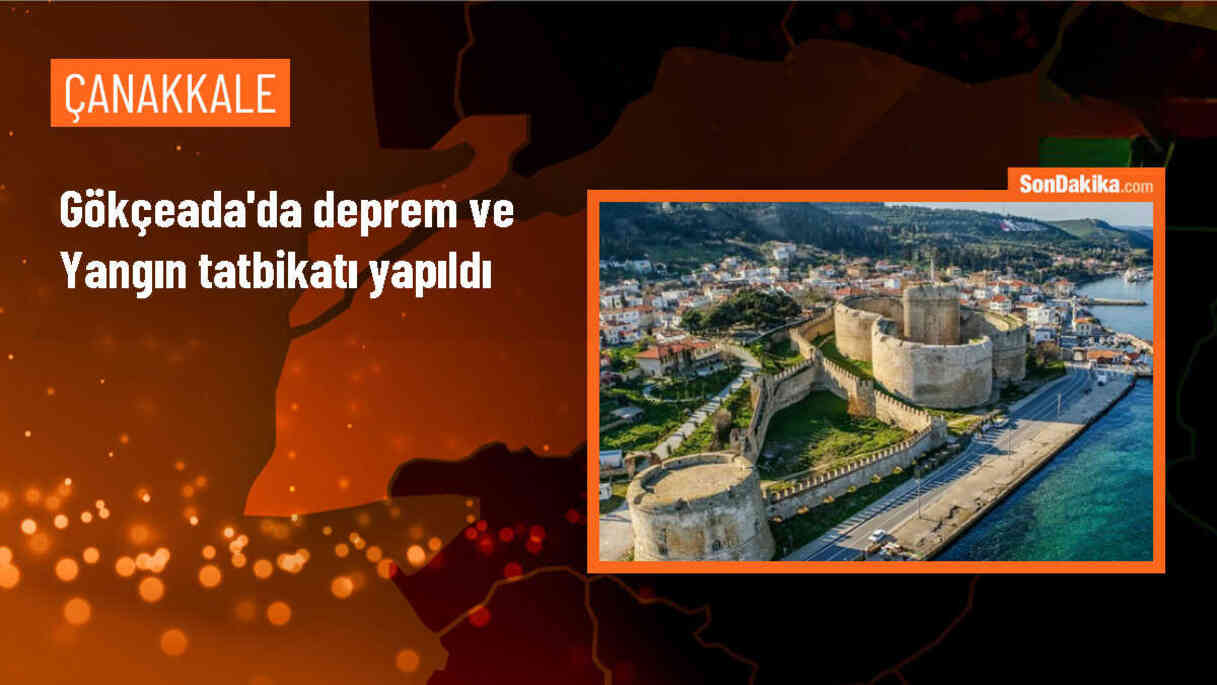 Gökçeada\'da UMKE Tatbikatı: Yangın ve Deprem Senaryoları İcra Edildi