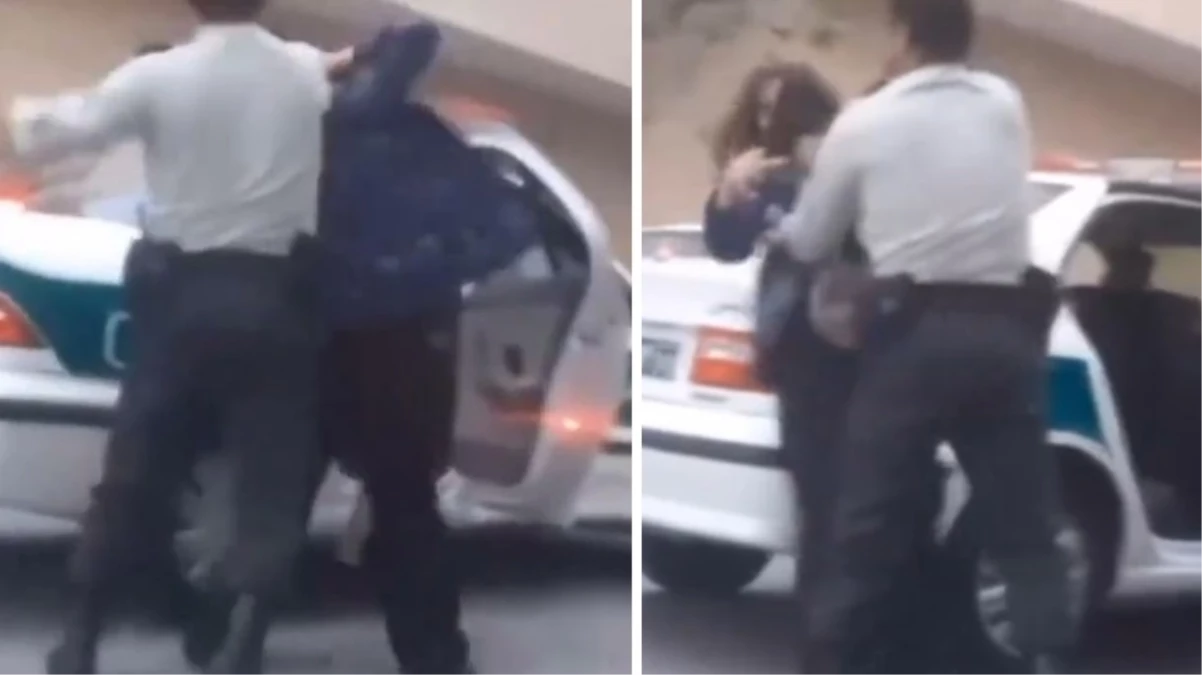 İran\'da başörtüsü kuralına uymayan kadına şiddet uygulayan polis memuru gözaltına alındı