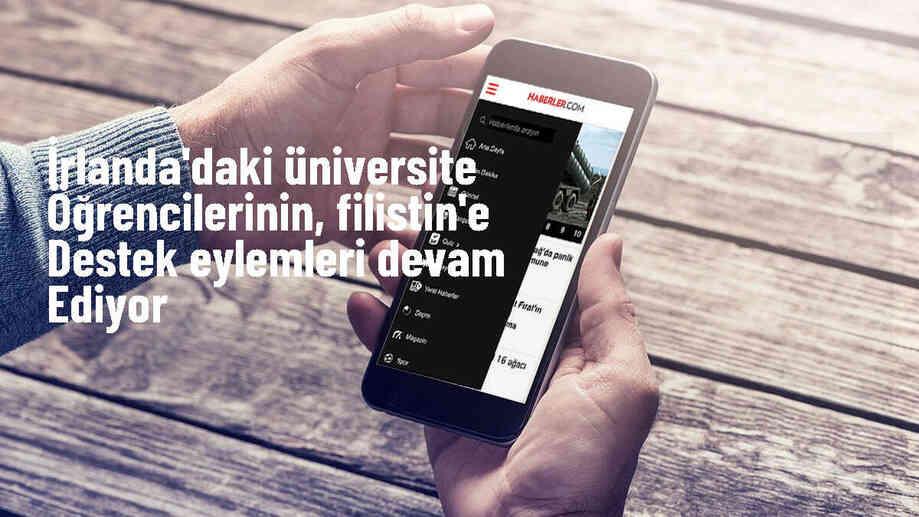 Dublin Üniversitesi öğrencileri Filistin\'e destek için kamp kuruyor