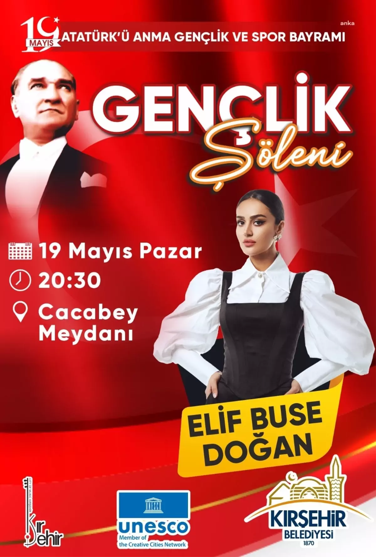 Kırşehir\'de 19 Mayıs kutlamaları başlıyor