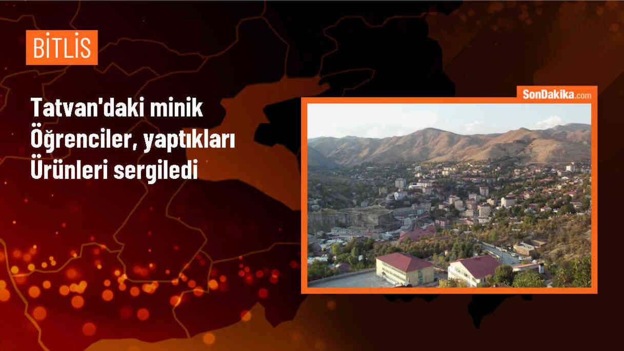 Bitlis\'teki Sahil Anaokulu Öğrencileri Ürünlerini Sergiledi