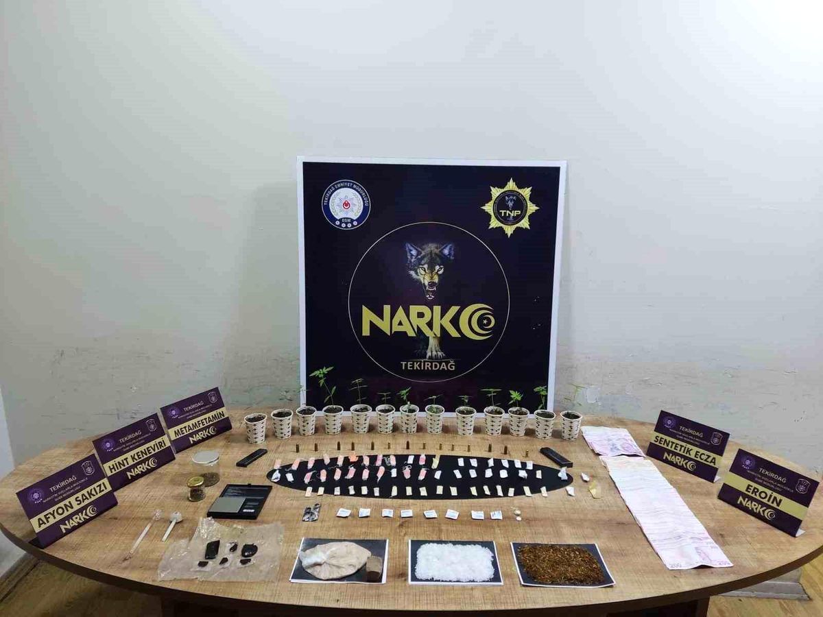 Tekirdağ\'da Uyuşturucu Operasyonunda 3 Şüpheli Tutuklandı