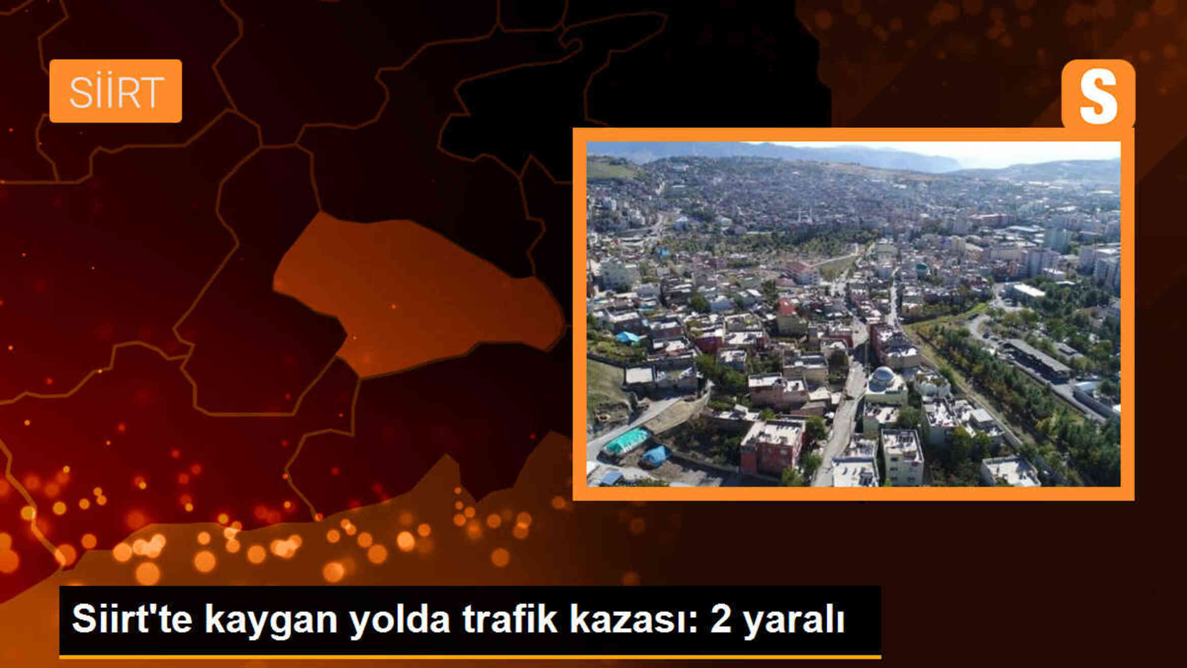 Siirt\'te aşırı yağışlar sebebiyle meydana gelen trafik kazasında 2 kişi yaralandı